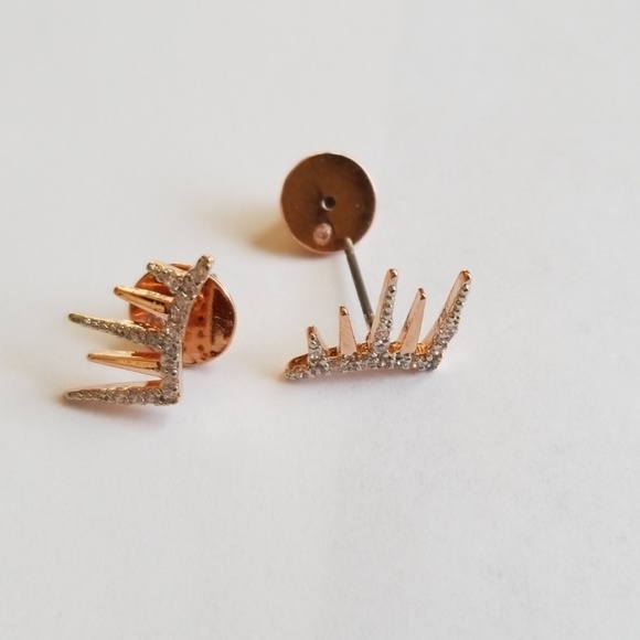 Henri Bendal Rose Gold Earrings - Picture 2 of 6